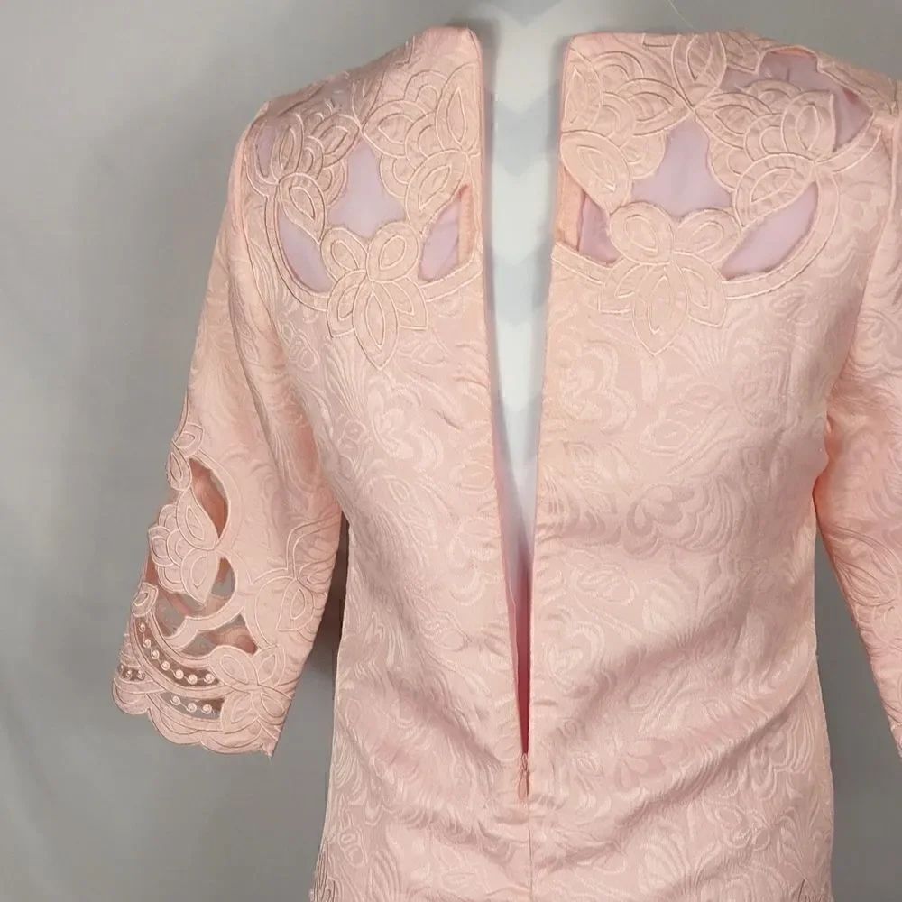 NWT Metisu Pink Lace Cutout Mini Dress - Picture 6 of 10